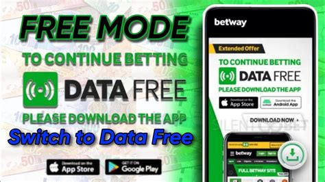 betway free mode|How to switch your betway app from data mode to free mode.